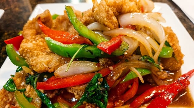 Spicy Basil Fish.