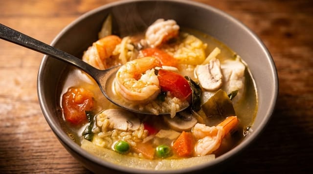 Spicy Seafood Soup (Po-Tak).