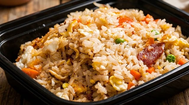 Chinese Sausage Fried Rice.