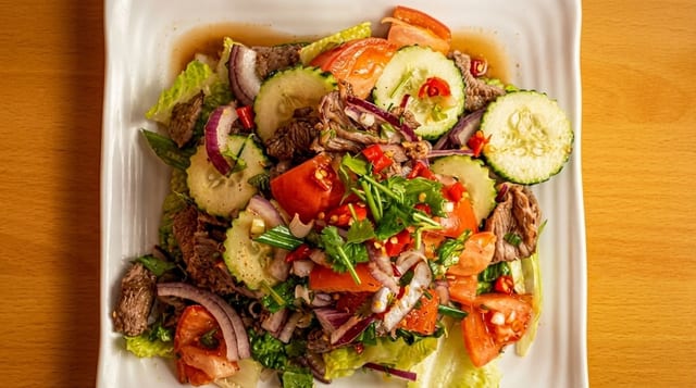 Grilled Beef Salad.