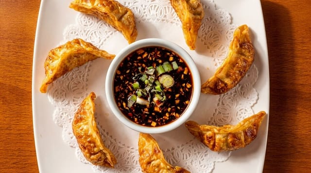 Fried Gyoza.